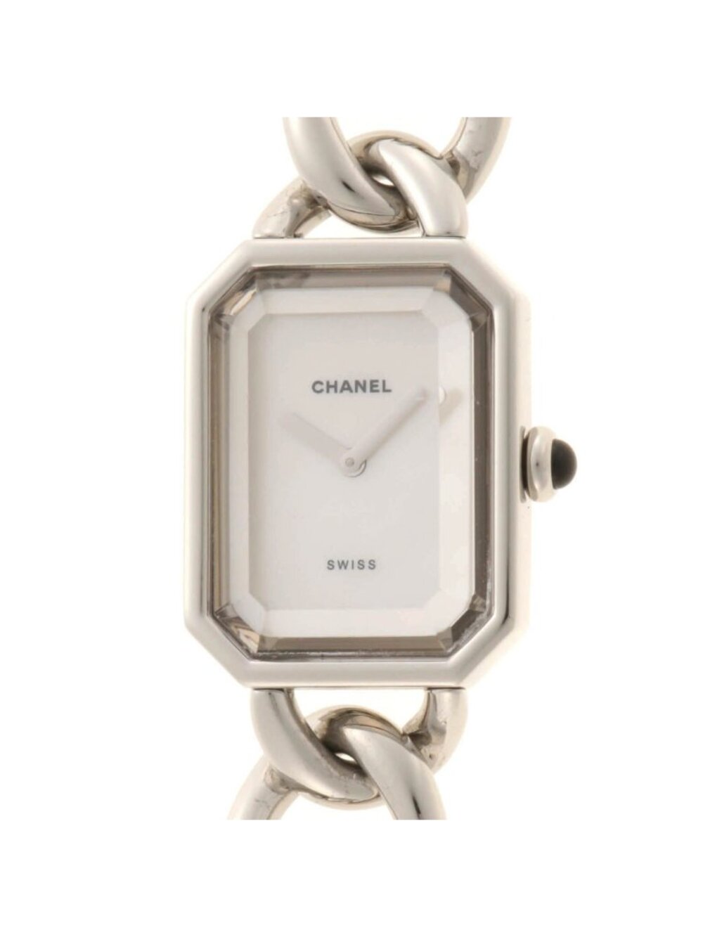 Chanel Premiere L White Shell Watch Stainless Steel Quartz